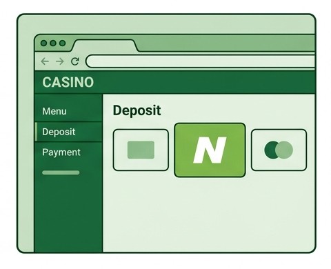 Illustration of selecting Neteller at checkout